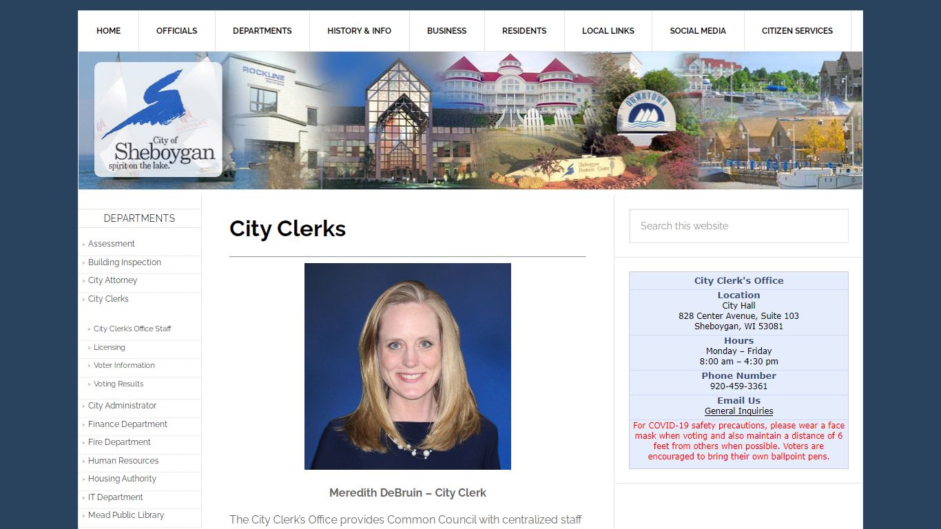 City Clerks - Sheboygan