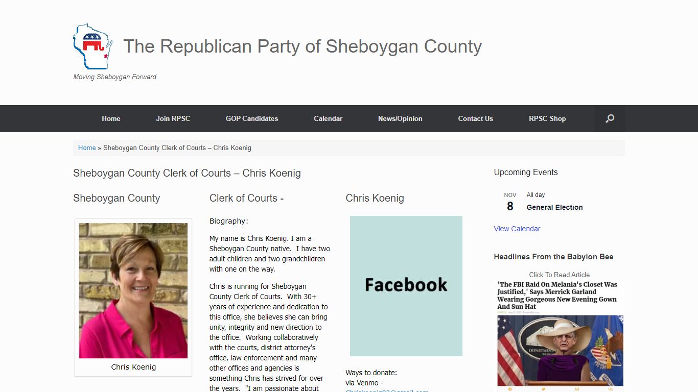 Sheboygan County Clerk of Courts – Chris Koenig